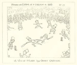 1849, uma visão de Lords Cricket Ground de Richard Doyle
