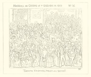1849, Sociedade se divertindo em um Soiree de Richard Doyle