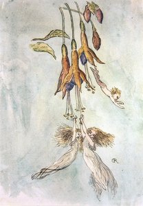 Festas entre Fuscias (aguarela sobre papel) de Richard Doyle