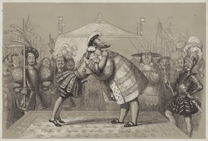 Campo do pano de ouro (aquatint) de Richard Doyle