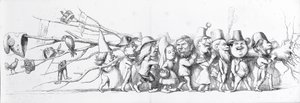 Visitantes franceses da Grande Exposição, 1851 de Richard Doyle