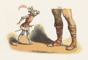 Ilustração para Jack The Giant Killer (cor litho) de Richard Doyle