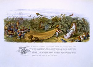 Ilustrações de &39;In Fairyland: Uma série de imagens do mundo dos elfos&39; de William Allingham e Andrew Lang de Richard Doyle