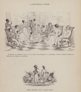 Página de The American Tour of Messrs Brown, Jones and Robinson (gravura) de Richard Doyle