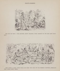 Página de The American Tour of Messrs Brown, Jones and Robinson (gravura) de Richard Doyle