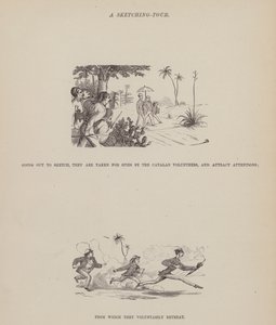Página de The American Tour of Messrs Brown, Jones and Robinson (gravura) de Richard Doyle