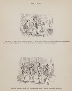 Página de The American Tour of Messrs Brown, Jones and Robinson (gravura) de Richard Doyle