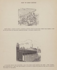Página de The American Tour of Messrs Brown, Jones and Robinson (gravura) de Richard Doyle