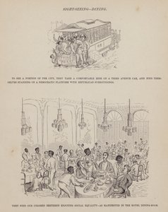 Página de The American Tour of Messrs Brown, Jones and Robinson (gravura) de Richard Doyle