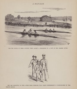 Página de The American Tour of Messrs Brown, Jones and Robinson (gravura) de Richard Doyle