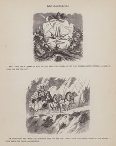Página de The American Tour of Messrs Brown, Jones and Robinson (gravura) de Richard Doyle