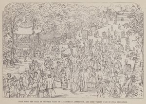 Página de The American Tour of Messrs Brown, Jones and Robinson (gravura) de Richard Doyle