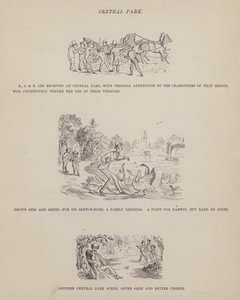 Página de The American Tour of Messrs Brown, Jones and Robinson (gravura) de Richard Doyle