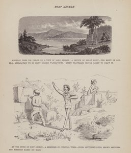 Página de The American Tour of Messrs Brown, Jones and Robinson (gravura) de Richard Doyle