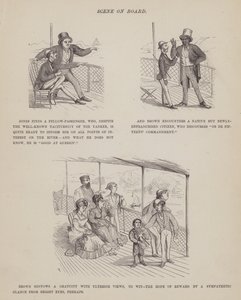 Página de The American Tour of Messrs Brown, Jones and Robinson (gravura) de Richard Doyle