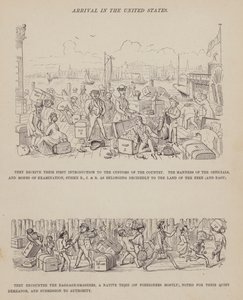 Página de The American Tour of Messrs Brown, Jones and Robinson (gravura) de Richard Doyle