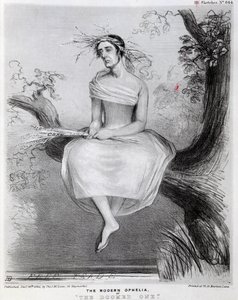 Ophelia moderno, ou o condenado, 1845 de Richard Doyle