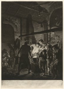 Uma oficina de ferreiro de Richard Earlom