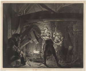Uma Forja de Ferro de Richard Earlom