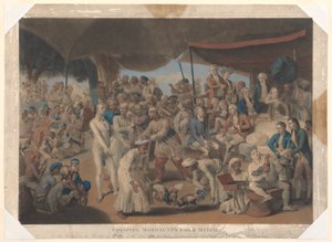 Jogo de Galos do Coronel Mordaunt em Lucknow de Richard Earlom