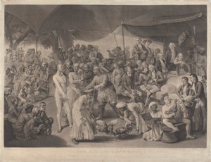 Jogo de Galos do Coronel Mordaunt em Lucknow de Richard Earlom