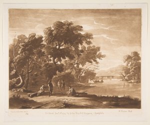 Paisagem com figuras, 1774. de Richard Earlom