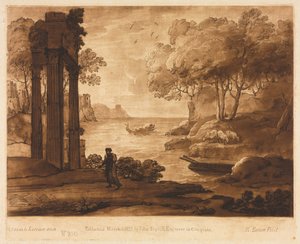 Liber Veritatis: No. 200, A View on the Sea Shore, com a história de Jesus