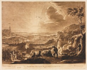 Liber Veritatis: No. 89, Vista de um país extenso montanhoso