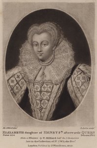 Rainha Elizabeth I (mezzotint) de Richard Earlom
