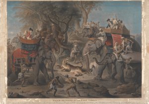 Caça ao Tigre nas Índias Orientais de Richard Earlom