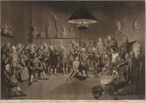 A Real Academia de Artes de Richard Earlom, after Johann Zoffany