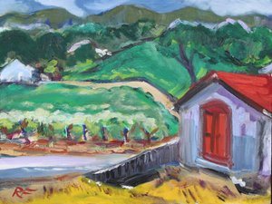 A Porta Vermelha, Sonoma, 2017 de Richard Fox