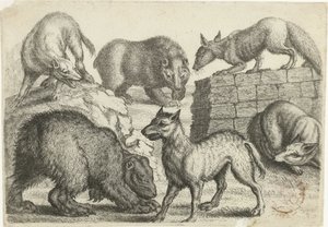 Dois ursos, dois lobos e duas raposas
Animais depois de vários artistas (título da série)
Animais depois de vários artistas (título da série) de Richard Gaywood