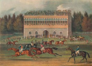 Suporte grande de Goodwood. Preparando-se para começar, 1836. de Richard Gibson Reeve