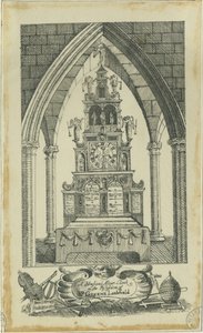 Lichfield - Musical Altar-Clock: traçado a tinta, sd [ 18º séc.] (Desenho)