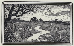 O lobo e o cordeiro (gravura)
