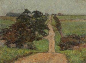 Uma estrada romana perto de Northleach, Gloucestershire de Richard Heyworth