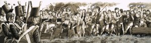 Em 1797, as tropas foram chamadas para reprimir os estudantes amotinados em Rugby de Richard Hook