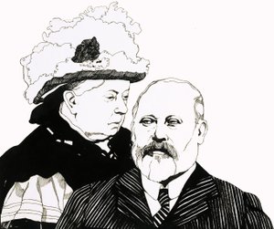 A Rainha Vitória e o Príncipe de Gales, que viria a ser o Rei Eduardo VII de Richard Hook