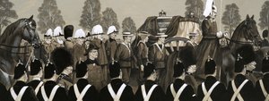 O cortejo fúnebre da Rainha Vitória de Richard Hook