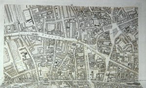 Plan of the City of London, publicado em 1813 (gravura) (ver 247354-247357) de Richard Horwood