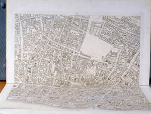 Plano da cidade de Londres, publicado em 1813 (ver 247354-247356) de Richard Horwood