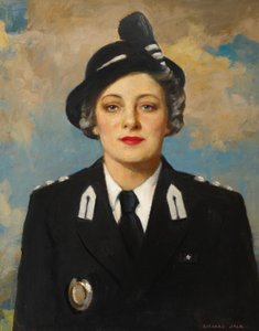 Muriel Elsie Gamage, c.1950 (óleo sobre tela)