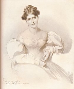 Frances Anne Fanny Kemble, 1809-1893, atriz britânica, c1829, 1909