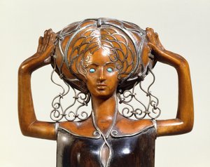 Estatueta de árvore de livro (detalhe) de Richard Joseph Luksch