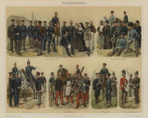 Corpo médico dos exércitos europeus (cor litho) de Richard Knotel