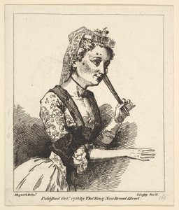Mulher surpreendida da manhã de Hogarths, outubro de 1788.