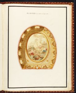 Teto do auditório, do Recueil des Plans du Petit Trianon de Richard Mique (1728-94)