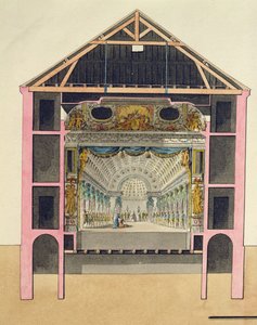 Plano para o Theatre Hall no Le Petit Trianon, 1786