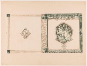 Design da capa para: Wenningen, edição Woodcarvers, 1919